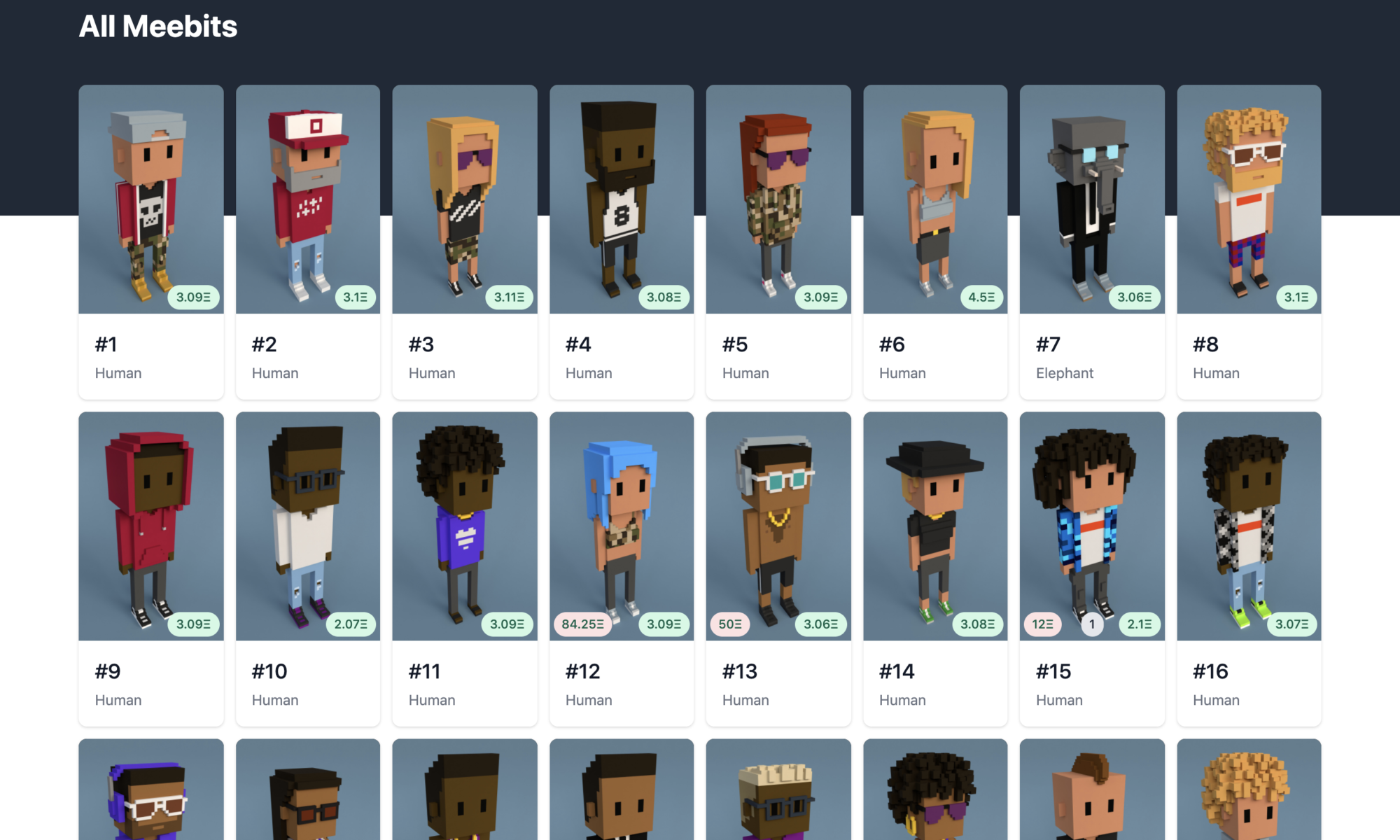 Coincheckで高額取引されるMeebits(ミービッツ)とは？CryptoPunksとの関係や、注目される理由をわかりやすく解説！ - Web3  PRESS（旧とってもやさしいビットコイン）